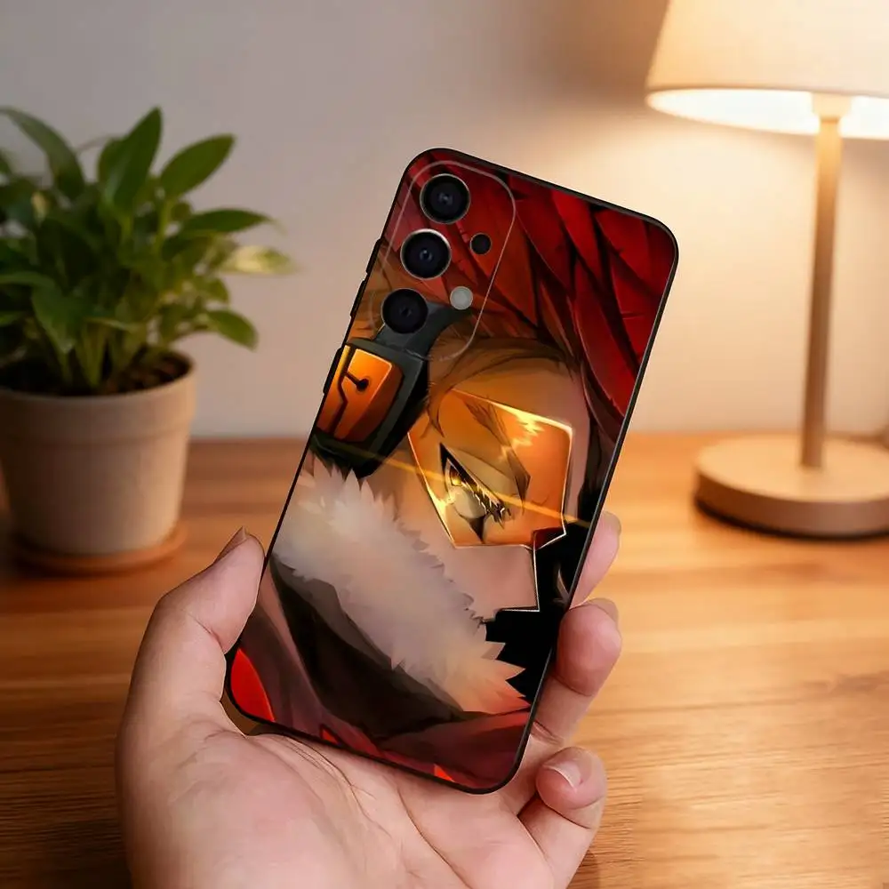 Фото Противоударный чехол для телефона My H-Hero Anime Hawks для Samsung S26, S25, S24, S21, S22, S23, S30, Ultra, S20, Plus, Fe, Lite, 5G, черный. №5