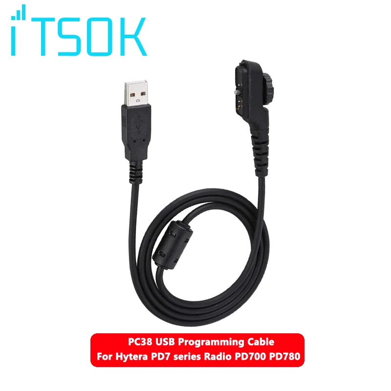 Walkie Talkie PC38 USB Programming Cable Lead for Hytera Radio PD705 PD705G PD785 PD785G PD795 PD985 PT580 PT580H PD782 PD702