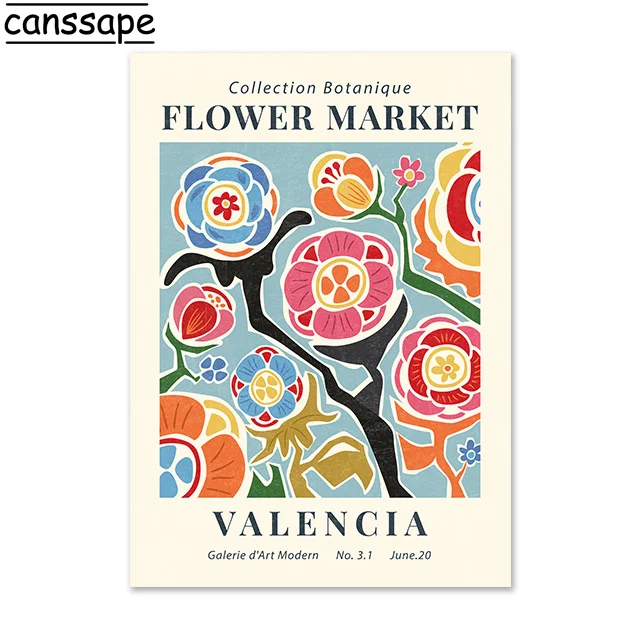 

Абстрактная цветочная картина на холсте