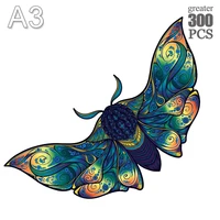 2022 unique wooden animal jigsaw puzzles butterfly 3d puzzle gift puzzle fabulous interactive gift for adults kids educational