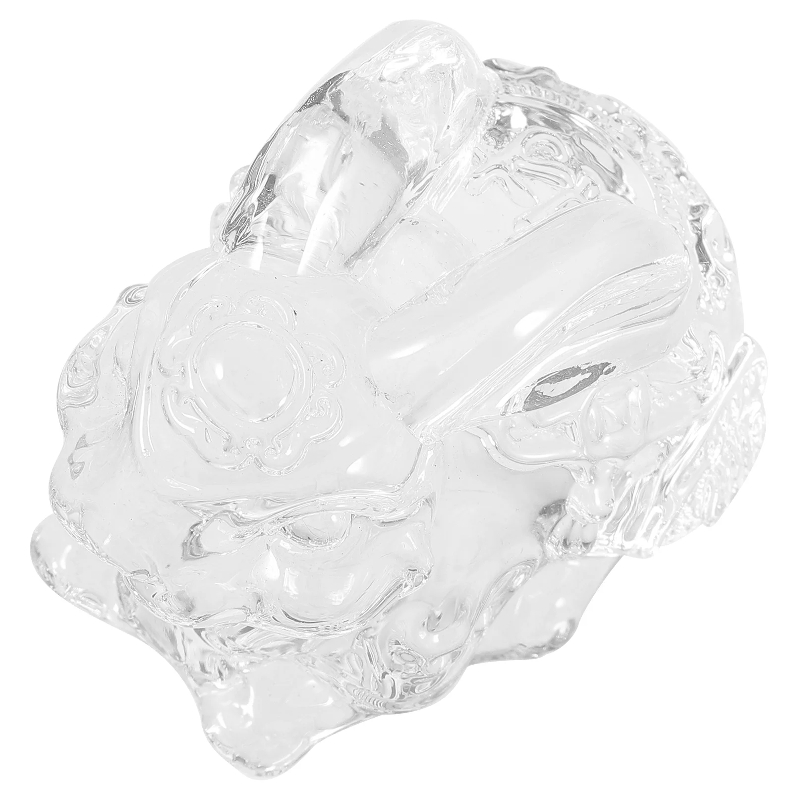 

Rabbit Figurines Statue Bunny Chinese Crystal Figurine Year Zodiac Animal Easter Miniature Shui Feng Ornament New Decor Tea