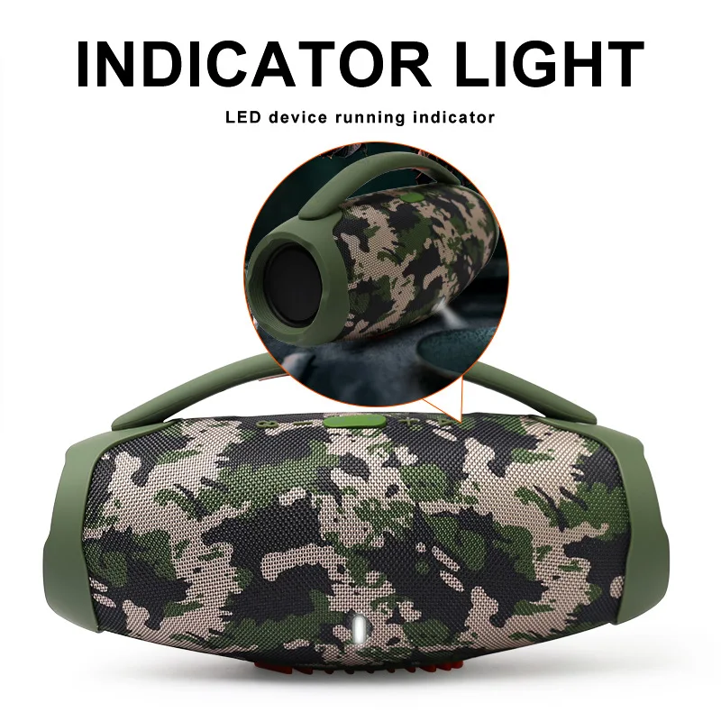 

Беспроводной Bluetooth-бумбокс, мощная стереоколонка 60 Вт, с сабвуфером, для домашнего кинотеатра, с басами, mp3-плеером, TWS, FM-радио