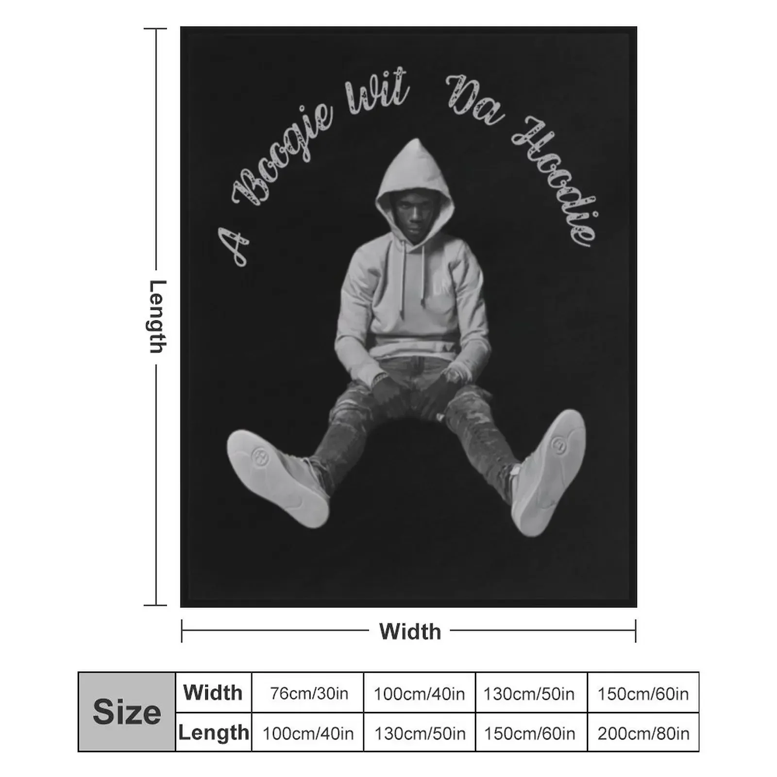 Фланелевое одеяло A Boogie Wit Da Hoodie