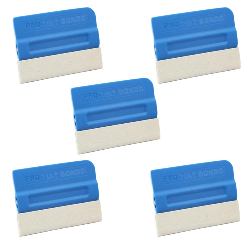 

5Ps Carbon Fiber Film Magnetic Squeegee Vinyl Car Wrap Window Tint Magnet Scraper With Scratch-free Suede Felt Car Wrapping