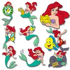 Термопереводные наклейки с изображением Принцессы Диснея русалки, термопереводные наклейки, термопереводные наклейки на ткань