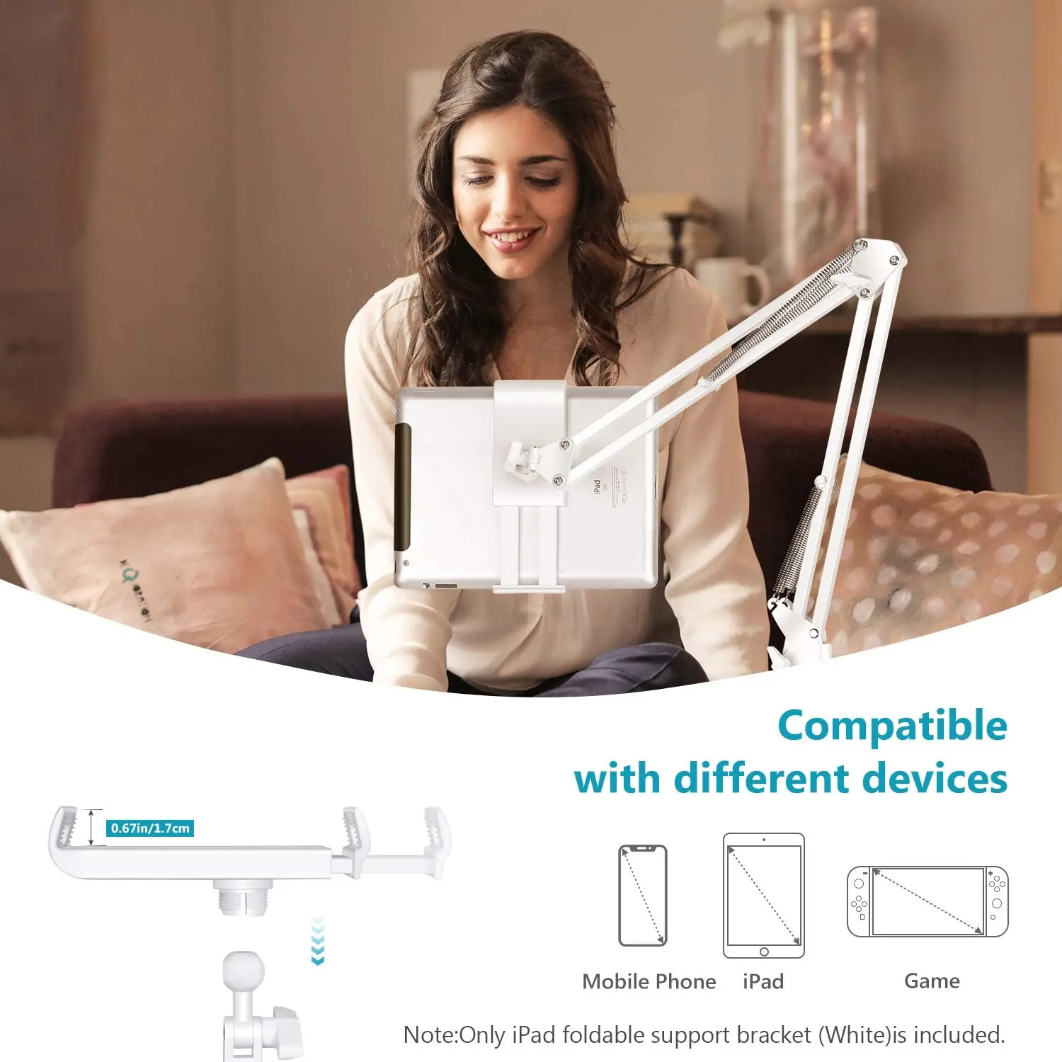 Держатель для планшета NEEWER подставка смартфона и регулируемый накладной