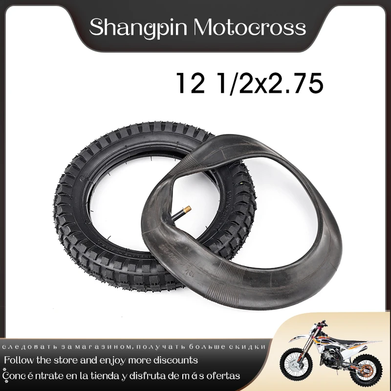 

Mini Motorcycle Tyre Parts，12 1/2X2.75 Tire Wheel Inner Outer Tube for Razor MX350 MX400 Dirt Bike Off-Road Tyre