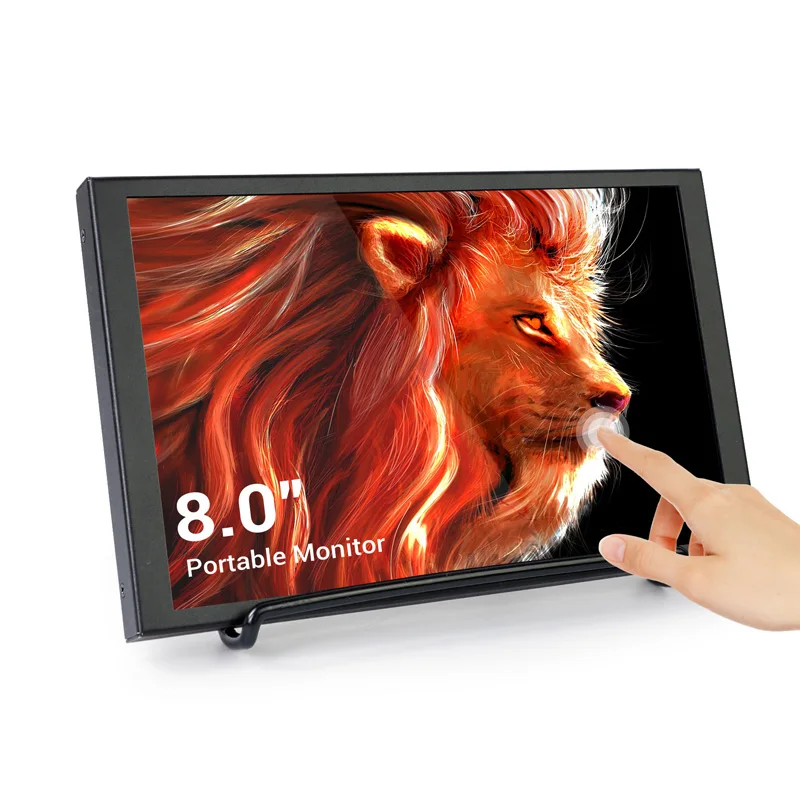 Elecrow 8 Inch Display Touchscreen Monitor Portable Mini HDMI-compatible 8'' LCD Display 1280x800 for Laptop PC Raspberry Pi