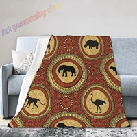 beautiful african girl pattern throw blanket soft and comfortable sofabed blankets for women men kid for couch bed all season