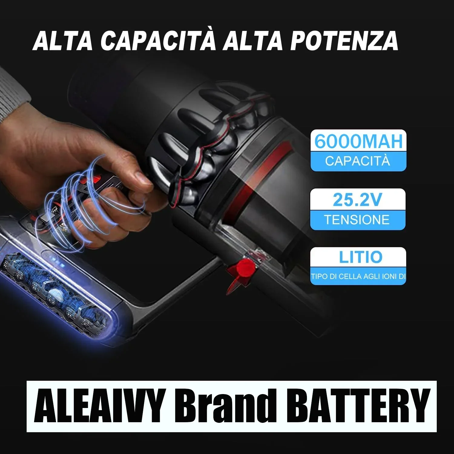 Фото Сменный аккумулятор емкостью 6000 мАч для Dyson Battery V11 SV14 SV17 SV15, беспроводной пушистый ручной пылесос с моторной головкой №1