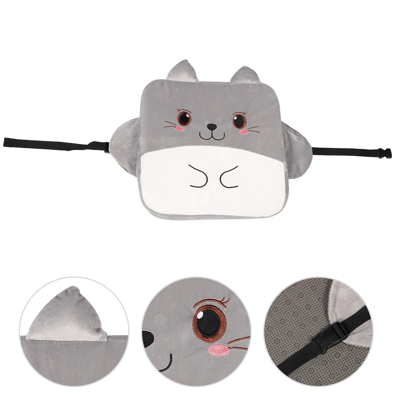 

Portable Booster Seat Travel Booster Seat Backless Children Plush Fabrics Toddler Increasing Height Kids Baby Dining Eating