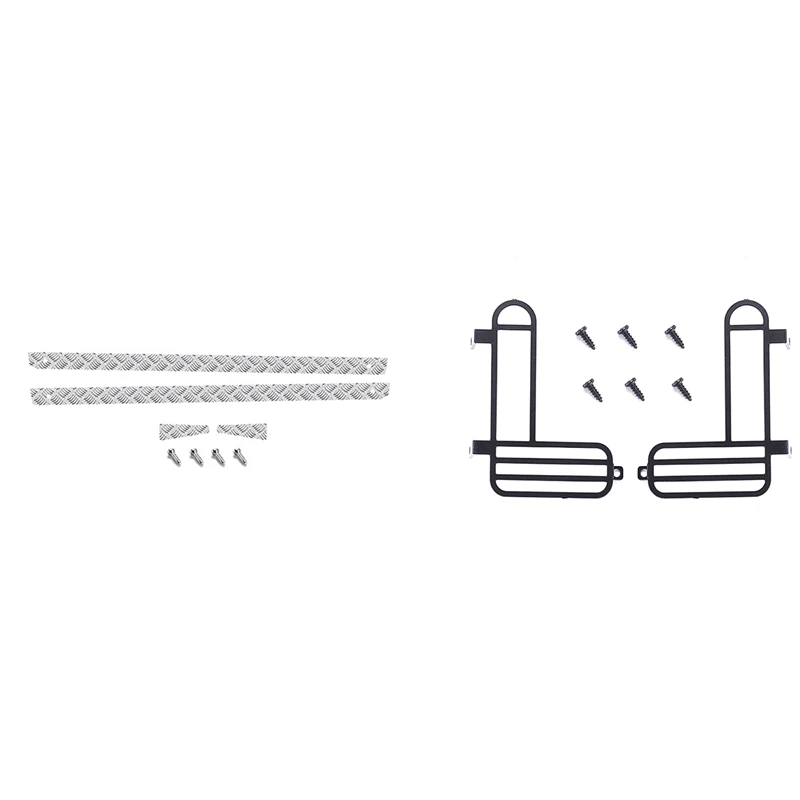 

Задний абажур, защитный светильник рь заднего хода, крышка с задней и боковой металлической противоскользящей пластиной, для MN D99S MN99S 1/12 RC Car