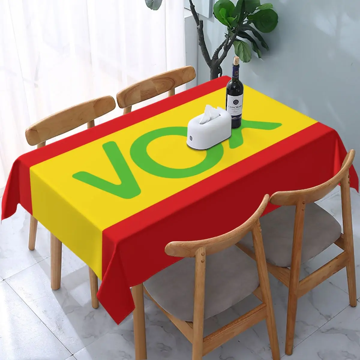 

Прямоугольная скатерть, эластичная ткань для стола 40-44 дюймов, покрывало для стола испанской политической Вечерние