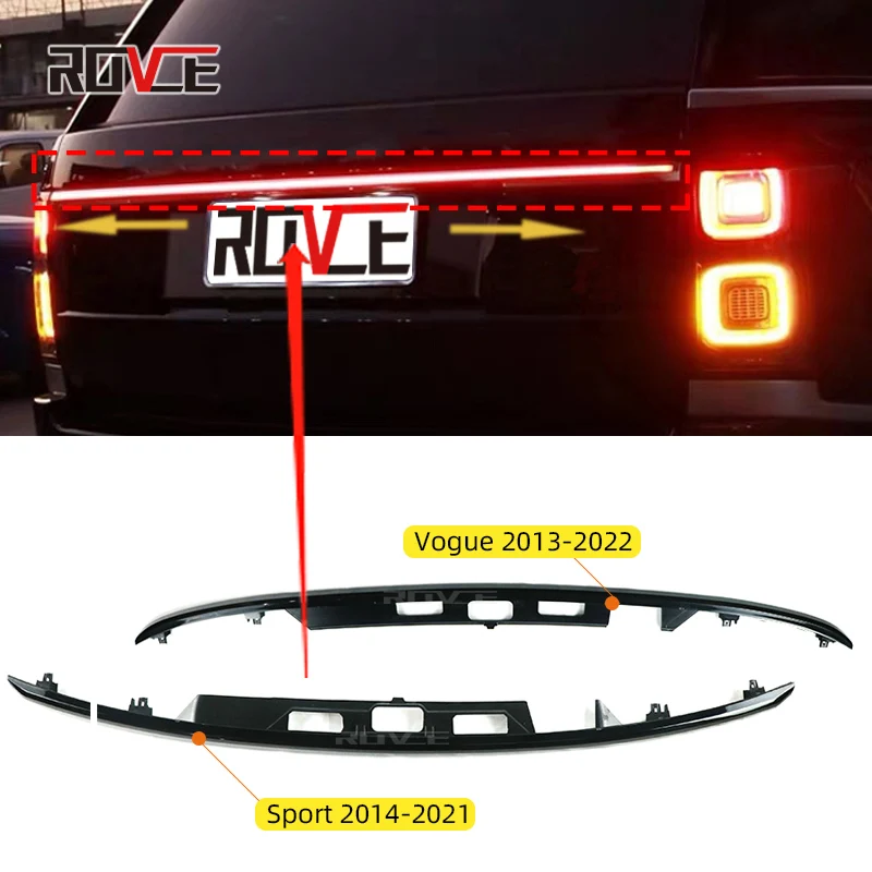 

ROVCE Car Trunk Rear Taillight LED Lamp For Land Rover Range Rover Sport Vogue 2013-2022 Brake Light Turn Signal Width Light
