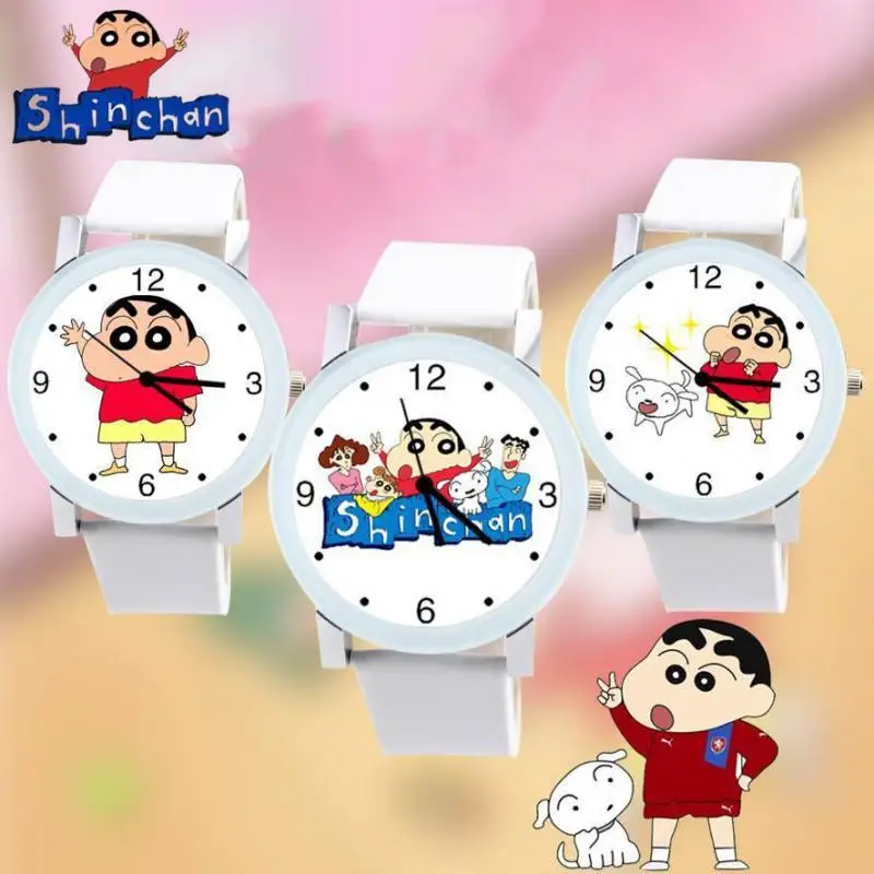 

Crayon Shin-chan casual watch student comfortable strap waterproof creativity Anime figure shape simple wild girlfriend Gift