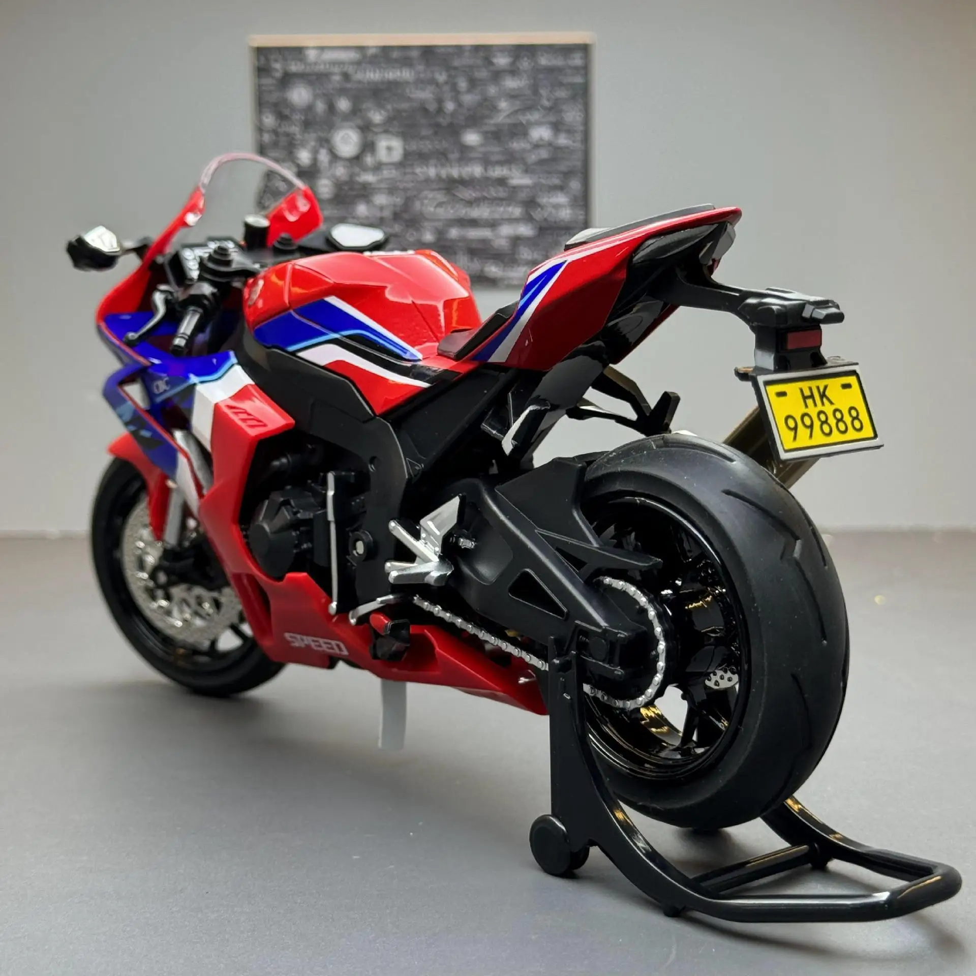 

1/12 Scale CBR1000 SPEED Adult Collection Decoration Gifts Motorcycle High Simulation Alloy Model Sound & Light Toys for Boys