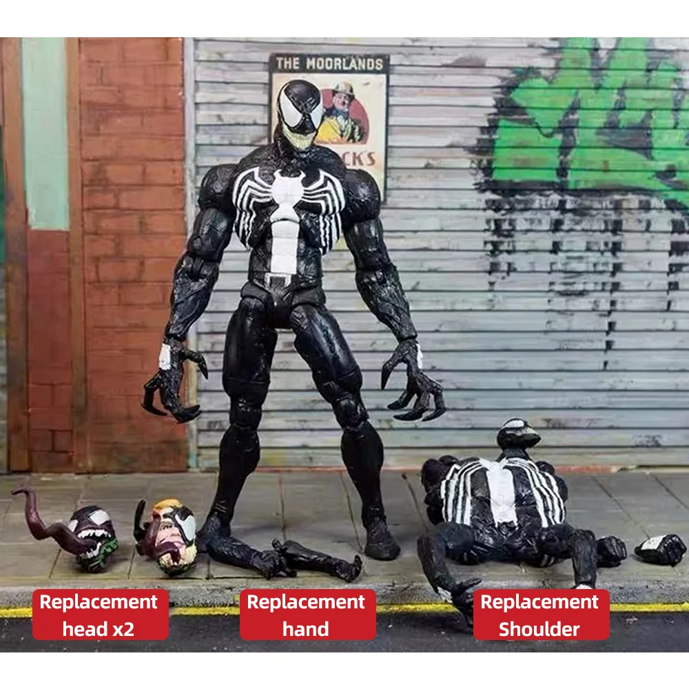 Фигурка супергероя из серии Легенды Marvel 8 головок Веном черный человек-паук