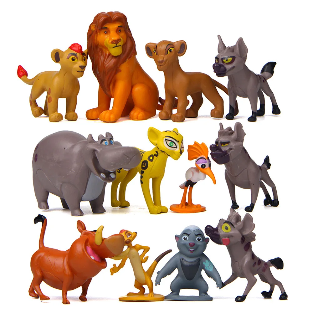 

12 Pcs/Set Disney Movie The Lion King Simba Nala Pumbaa Timon Zazu Anime Action Figures Dolls Model Toys Children Birthday Gift