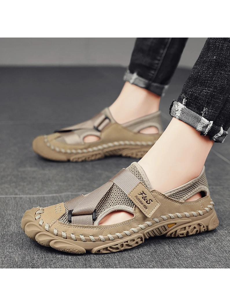 closed toe sandals for men
