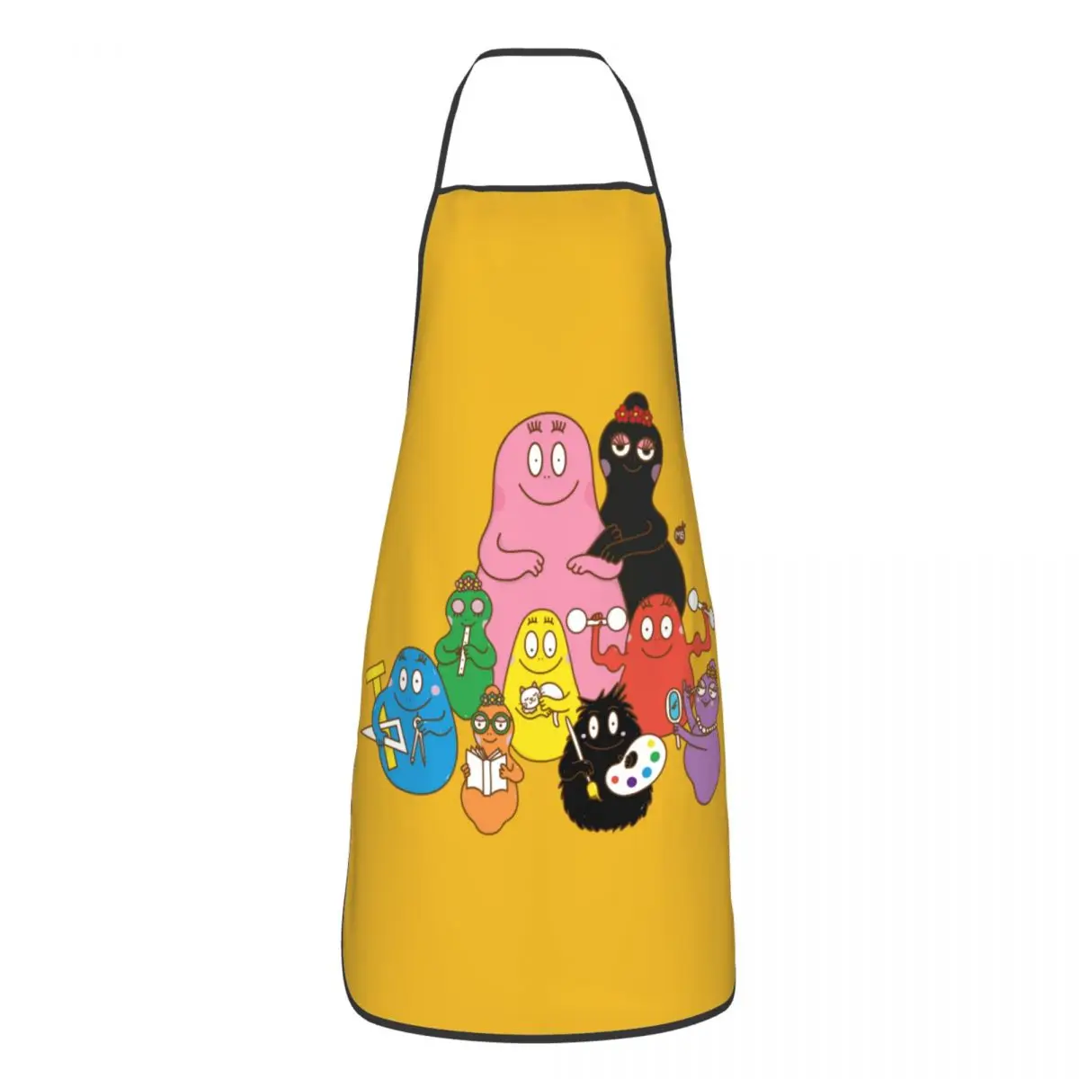 

Фартук Les barbapпа унисекс для мужчин и женщин, анимационная кухня, шеф-повар, садоводство