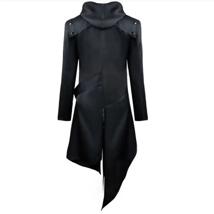 Мужской костюм для косплея с капюшоном убийцы в средневековом стиле викингов