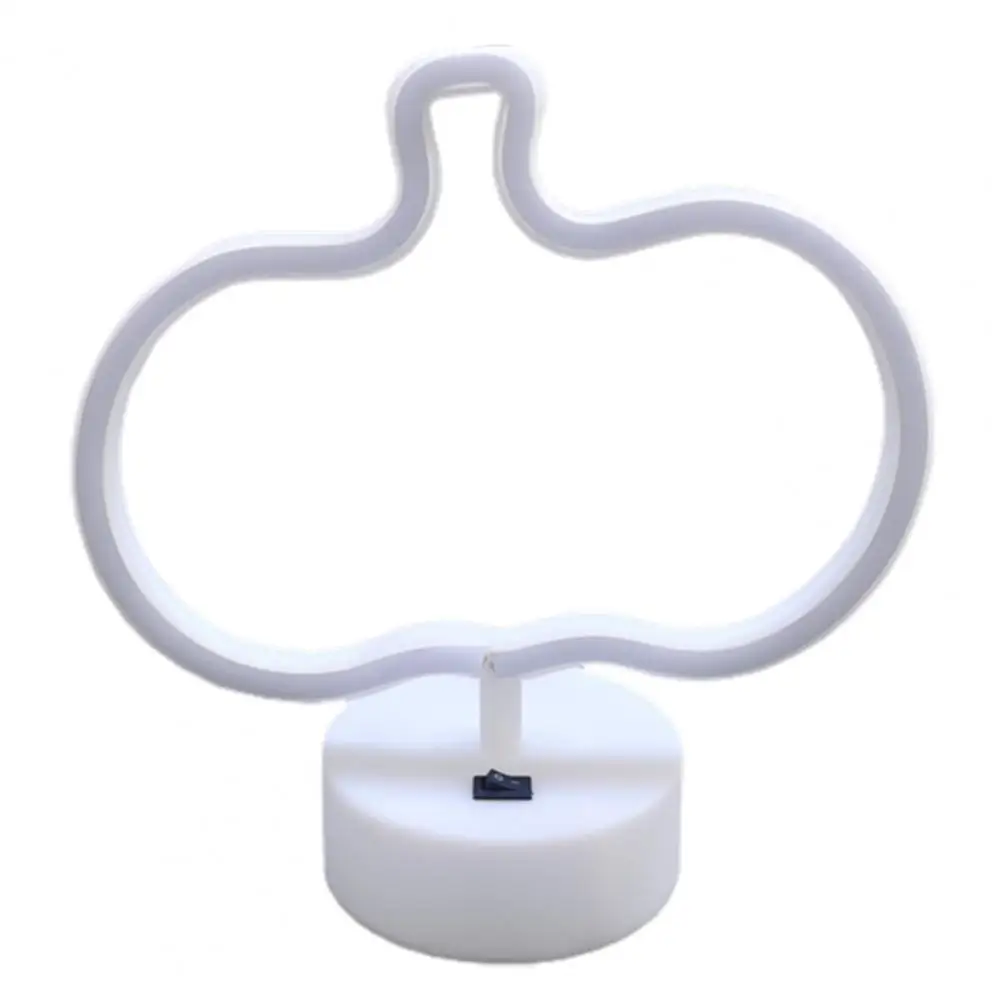 

Table Lamp Halloween Party Decor Non-glaring Pumpkin Ghost Led Neon Light Creative Shape Usb/battery Operated Lamp