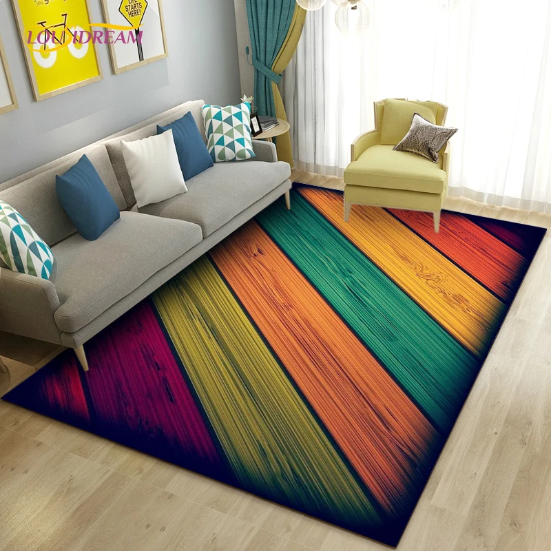 

Modern 3d Colorful Geometry Weave Area Rug,Carpet Rug for Living Room Bedroom Sofa Decorate,Kitchen Bathroom Non-slip Floor Mat
