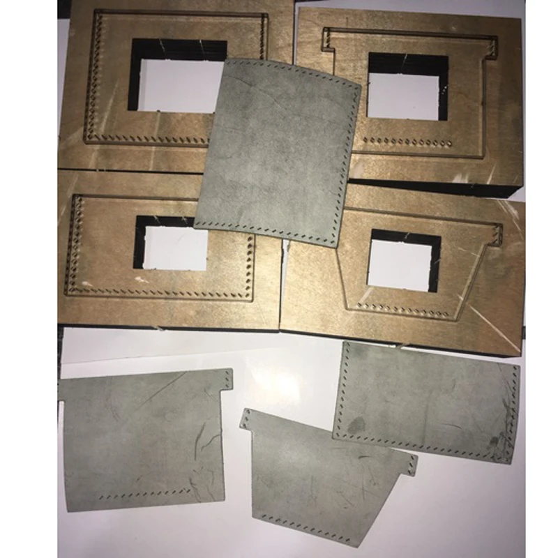 4 шт./набор кожаный резак кошелек для карт