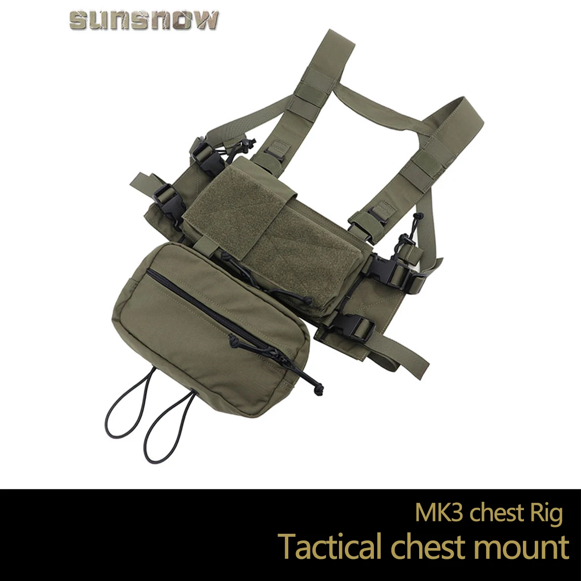 

【Sun Snow】Spiritus SystemsMFC MK3 Chest Rig Tactical Chest Hanging Abdominal Bag High-end Tactical Customization