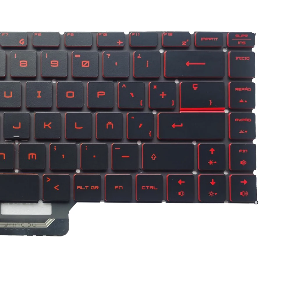 Новая клавиатура с подсветкой и испанской раскладкой для MSI GF63 8RC 8RD MS-16R1 GF65 Thin 9SD 9SE