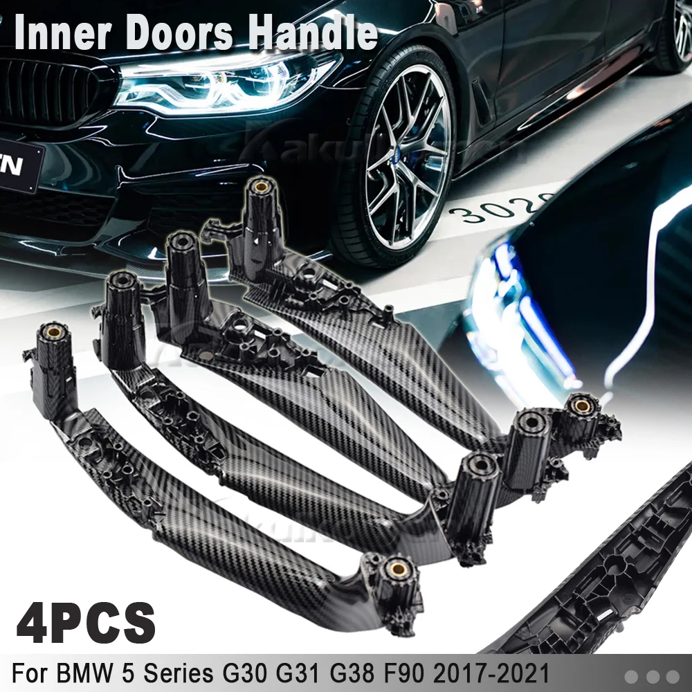 Накладки на внутренние дверные ручки для BMW 5 Series M5 G30 G31 F90 2017-2022