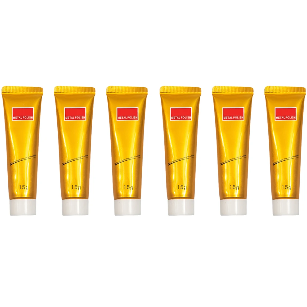 

6pcs Metal Polishing Cream Machine Polishing Wax Mirror Stainless Steel Ceramic Watch Polishing Paste Rust Remover Polishing