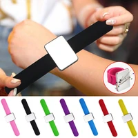 magnetic 7 colors sewing pincushion silicone wrist needle pad safe bracelet pin cushion storage sewing pins wristband pin holder