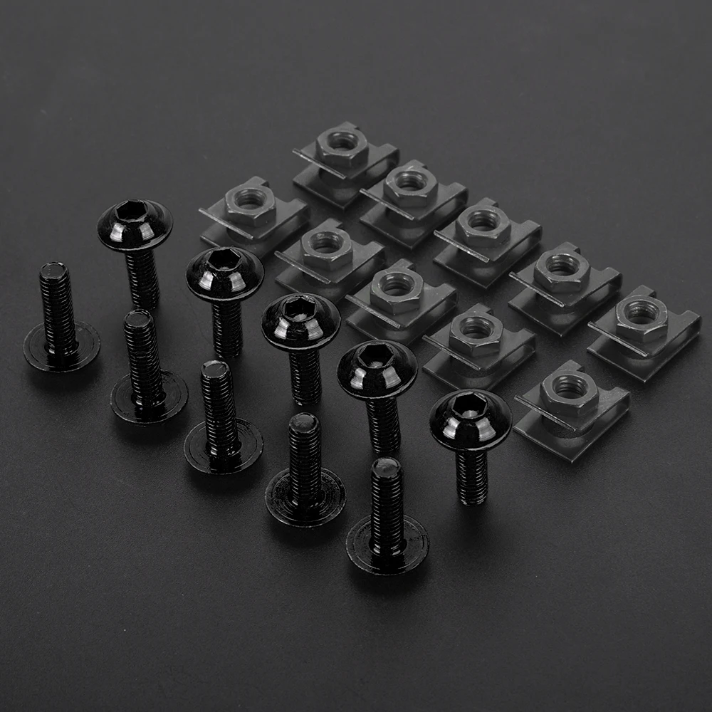 

10 шт. винты для обтекателя, крепежные зажимы, комплект болтов для гайки кузова для BMW K1200R K1200S SPORT K1200RS K1200GT K1200 S/RS/RT/GT, аксессуары