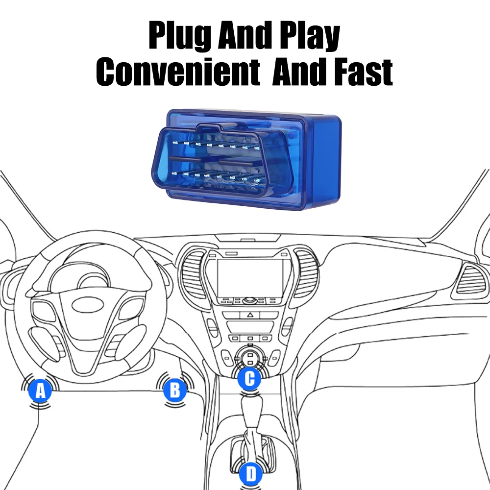 Двухрежимный детектор Bluetooth V1.5 автомобильный диагностический сканер ELM327 для