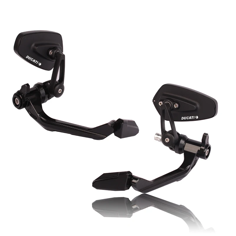 

Ручное зеркало с ручкой и зеркалом ducati v2/v4 899 821 1299 950, регулируемое зеркало высокой четкости из алюминиевого сплава с вращением на 360 °