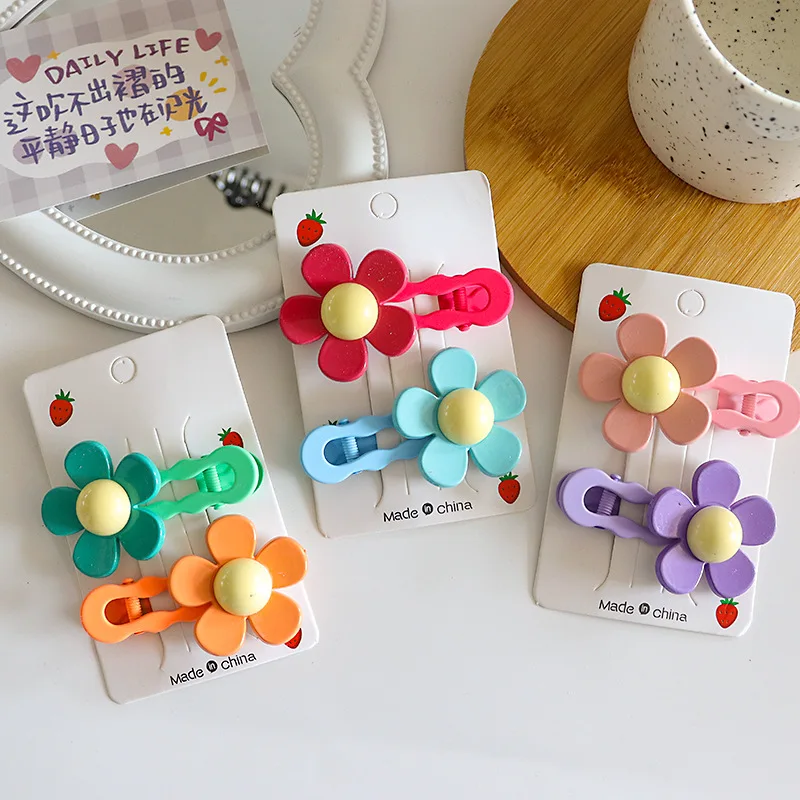 

Wholesale 50pcs New Flower Hairpin Women's Side Clip Cute Sweet Bangs Clip Headwear Hair Accessories