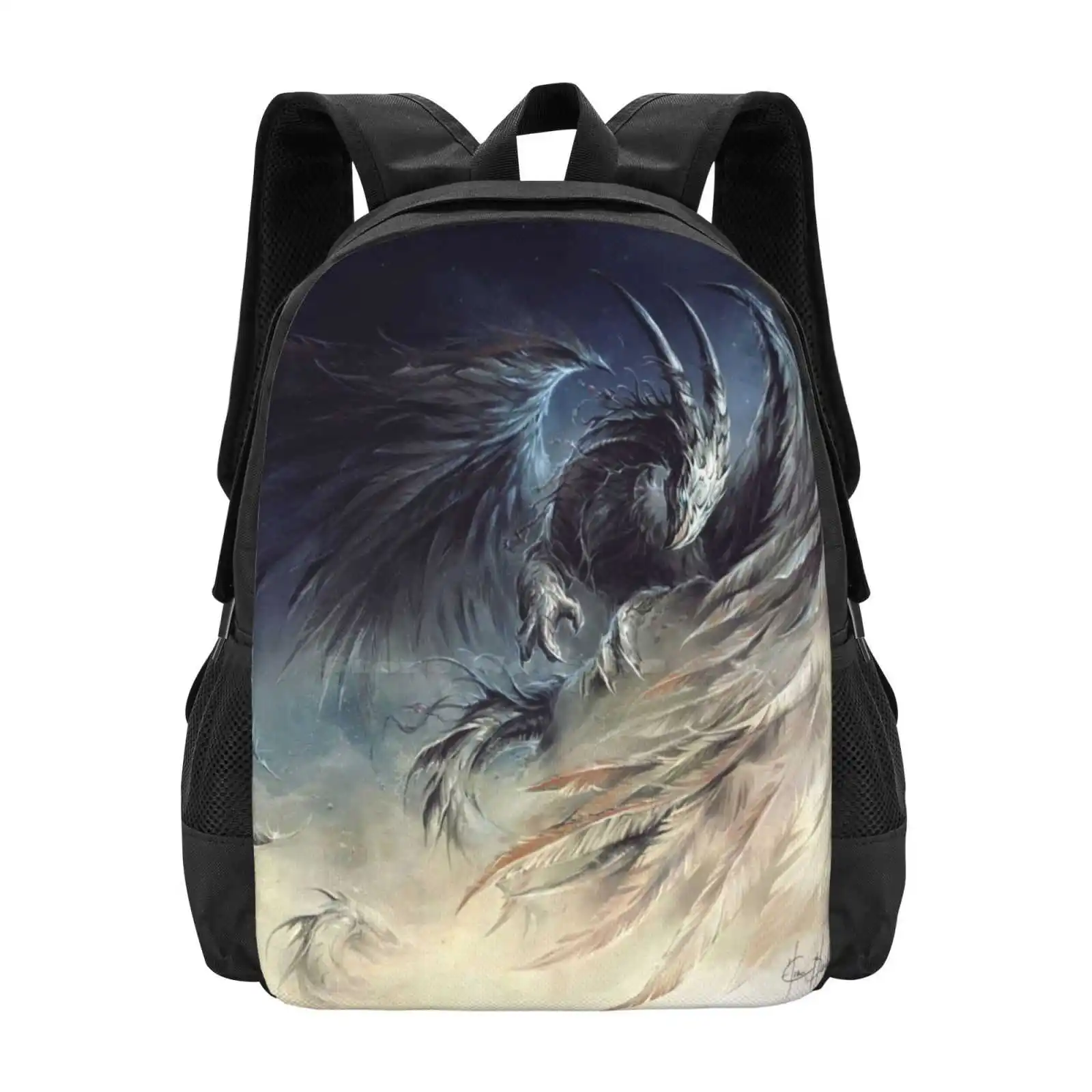 

The Guardian Of Dream- Art By Élian Black'Mor School Bags For Teenage Girls Laptop Travel Bags Elian Blackmor Travel Fantasy