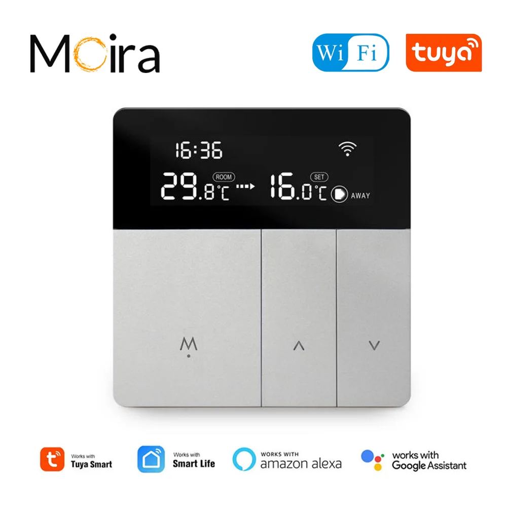 

Tuya WiFi Smart Thermostat Electric Floor Heating Water/Gas Boiler Temperature Remote Controller 16A/3A for Google Home Alexa