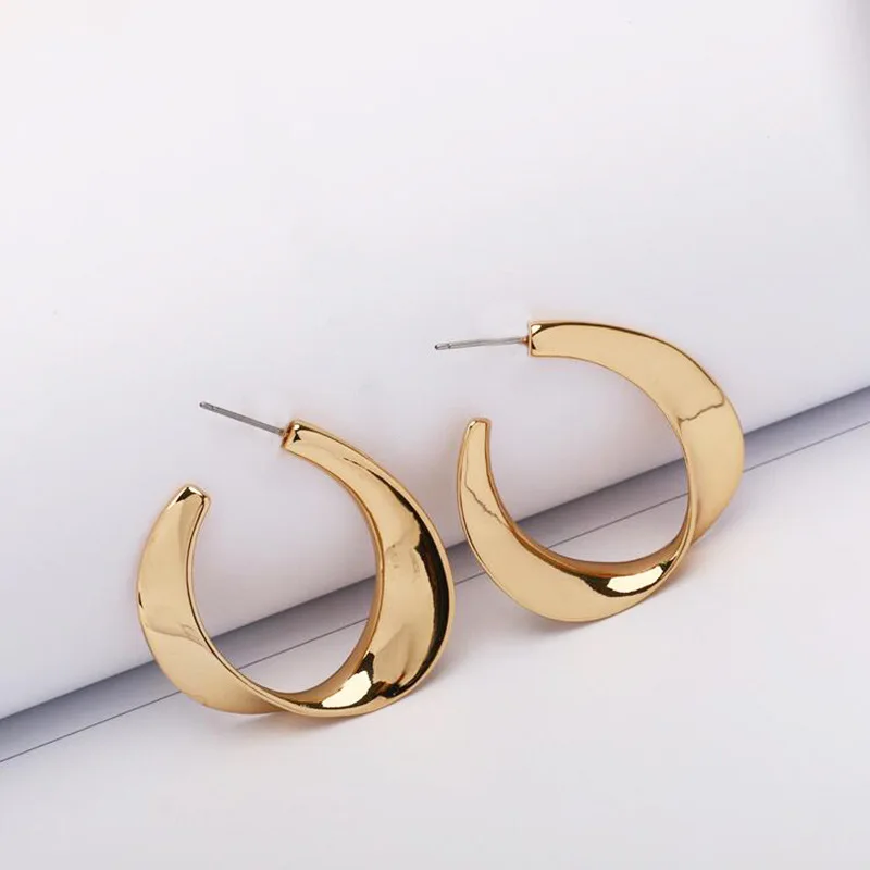 

Modern Jewelry Irregular Drop Earrings Classic Design Metal Alloy Golden Silvery Plating Geometric Women Earrings Party Gifts