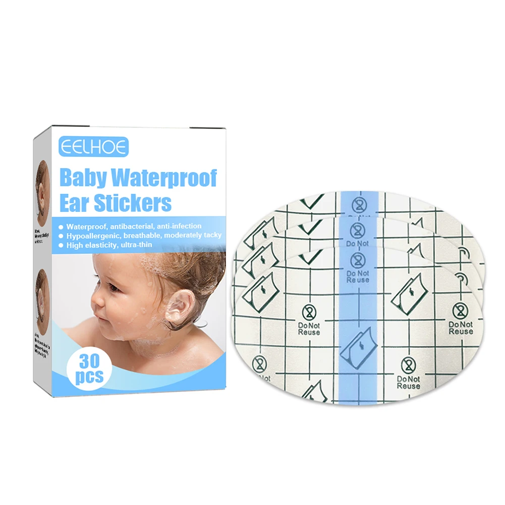 

100Pcs Baby Waterproof Ear Sticker Swimming Newborn Ear Care Paste Transparent Nursing Paste Baby Bath Supplies