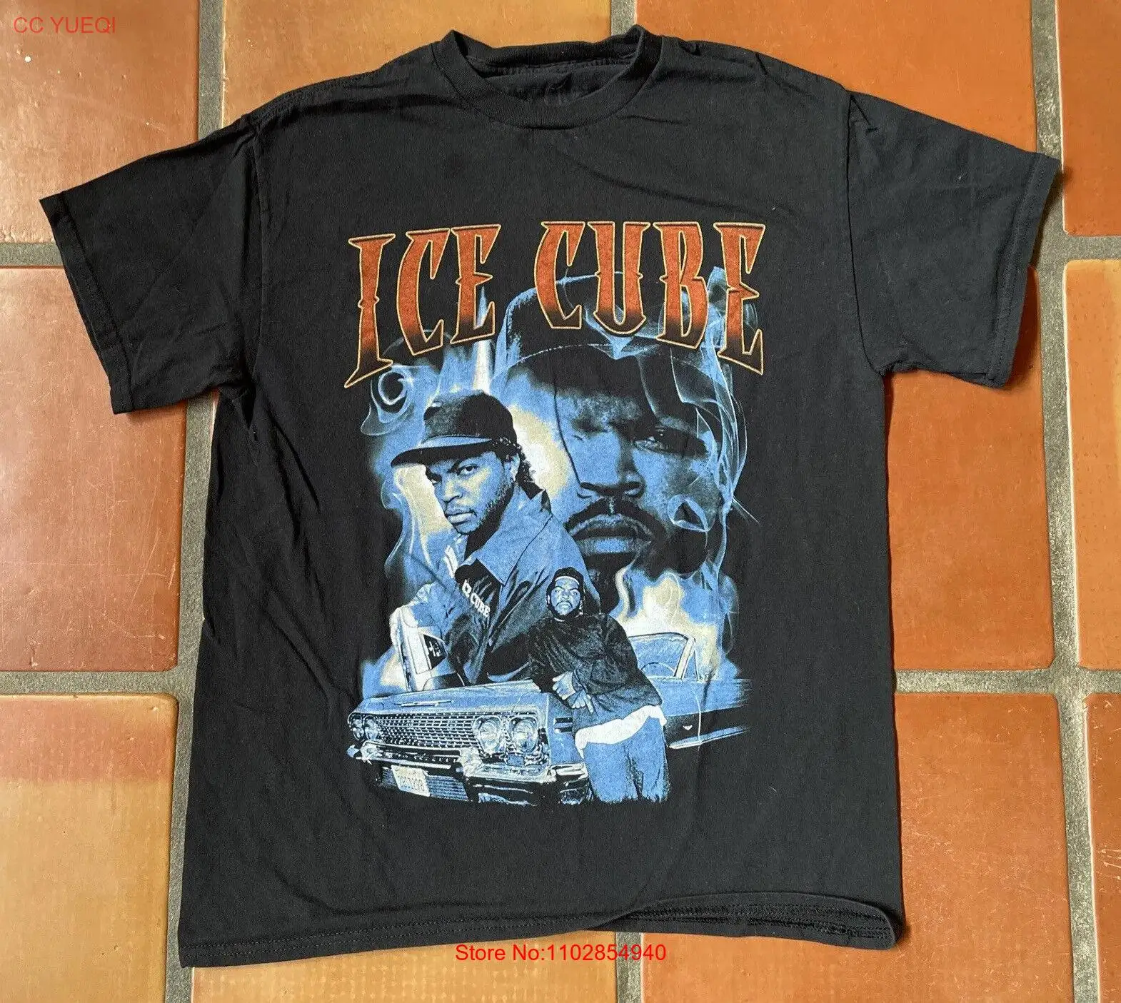 Мужская футболка ICE CUBE MEDIUM M черная с коротким рукавом и графическим принтом