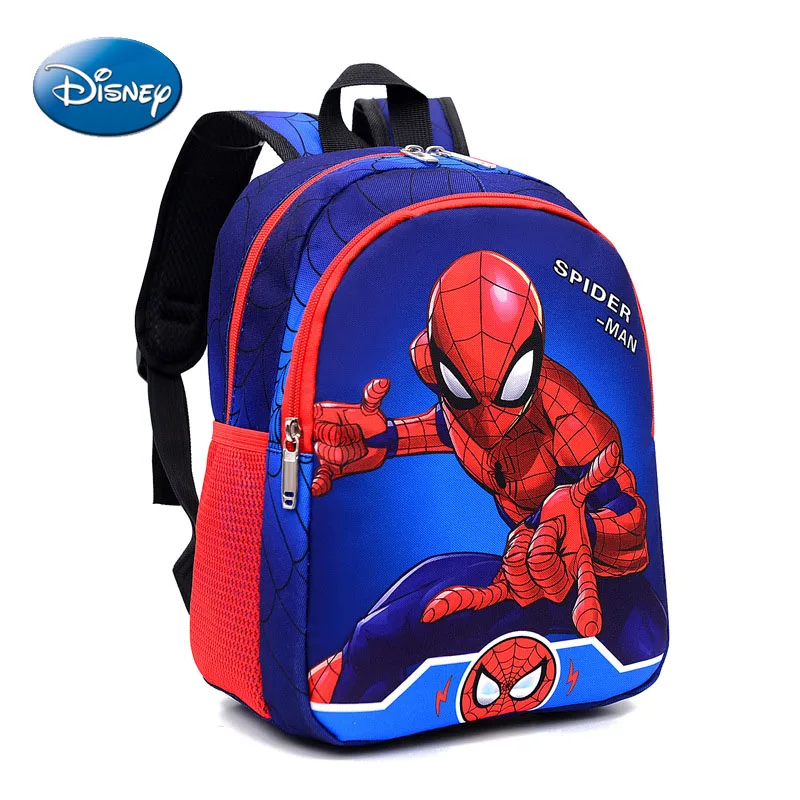 

Disney 2022 New School Bags Spiderman Backpack Kindergarten Primary Backpacks For Children Captain America Boys Schoolbag Gift