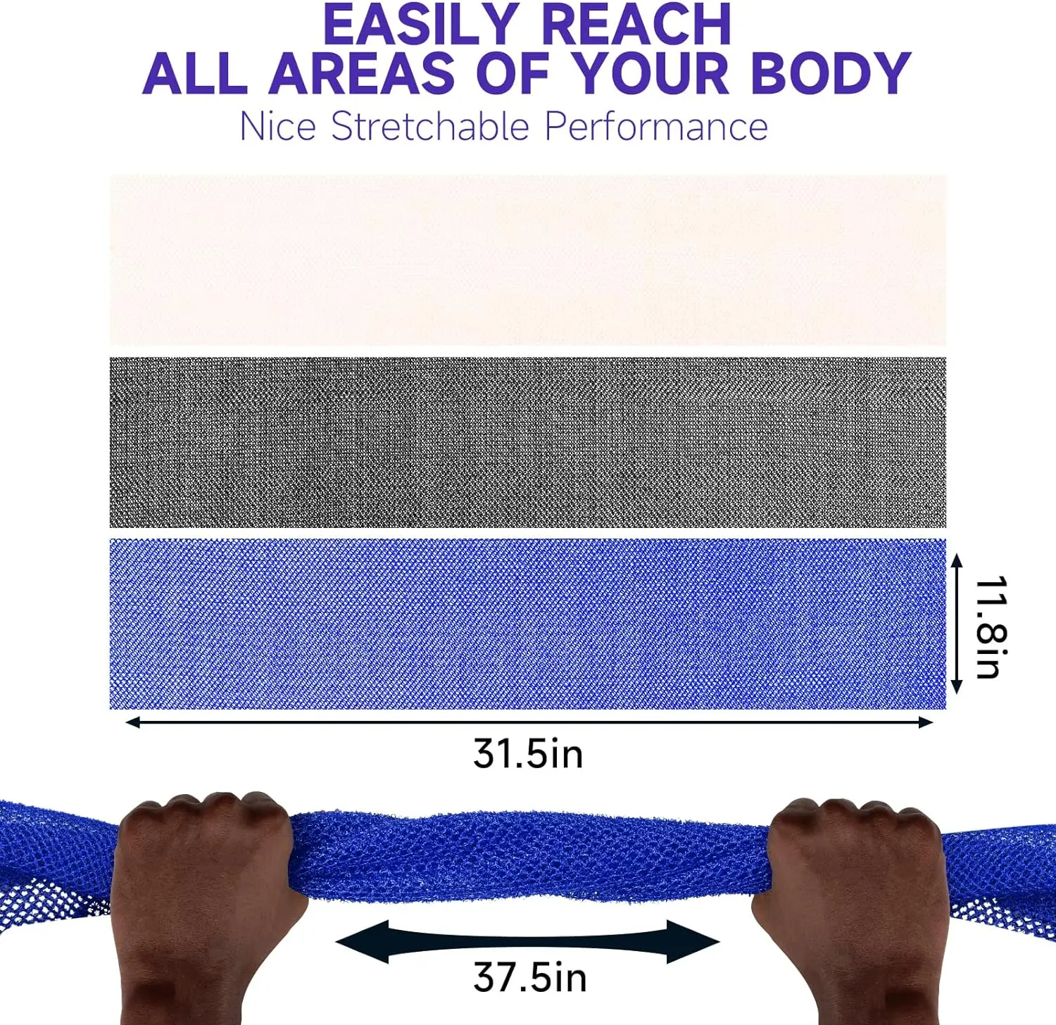 3/6 шт. африканская отшелушивающая сетка цветная ткань длинная губка скребок для
