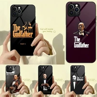 godfather phone case tempered glass for iphone 13 12 11 pro max mini x xr xs max 8 7 6s plus se 2020 shell fundas