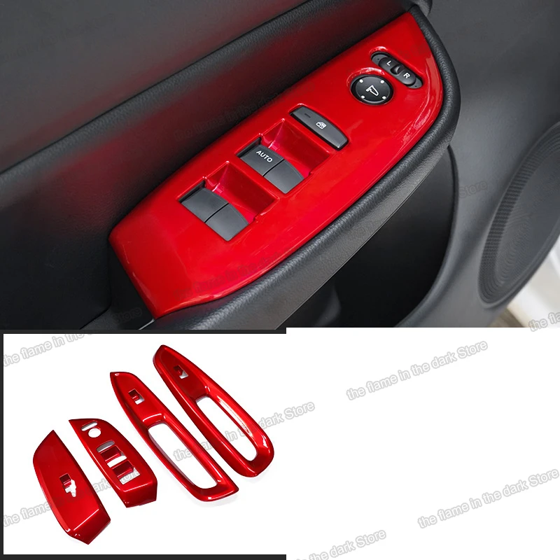 Панель переключателя управления окном автомобиля из углеродного волокна для honda