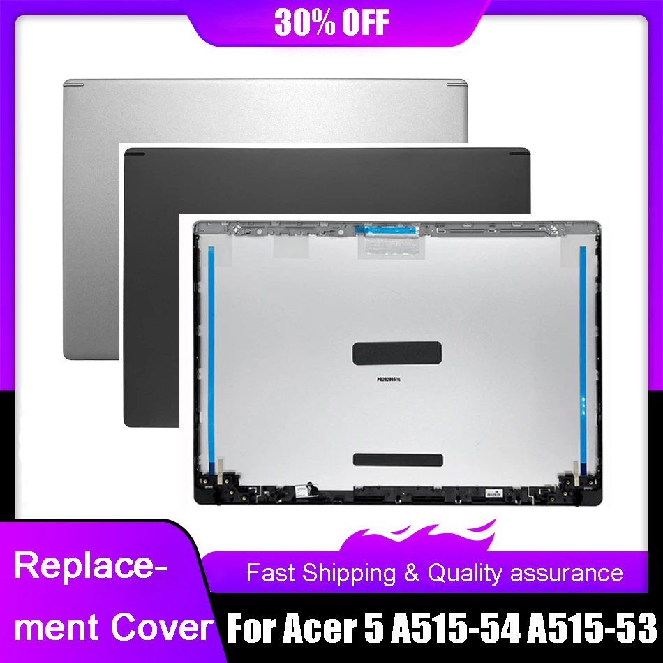 

Новая задняя крышка для ноутбука Acer Aspire 5 A515-54 A515-54G A515-55 N18Q13, задняя крышка для ЖК-дисплея, серебристо-черная