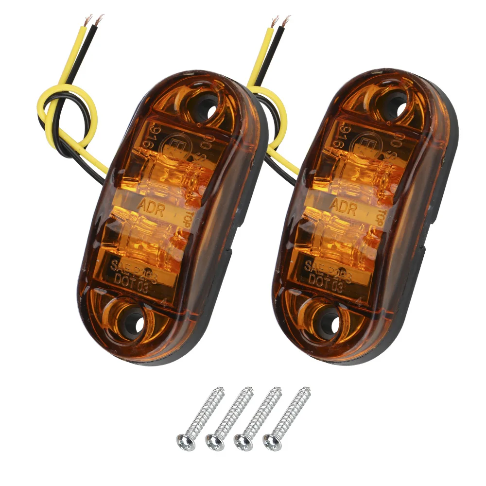 

Универсальные Сигнальные Лампы Для Прицепов, Грузовиков, Фургонов - Боковые Габаритные Огни Красного, Желтого