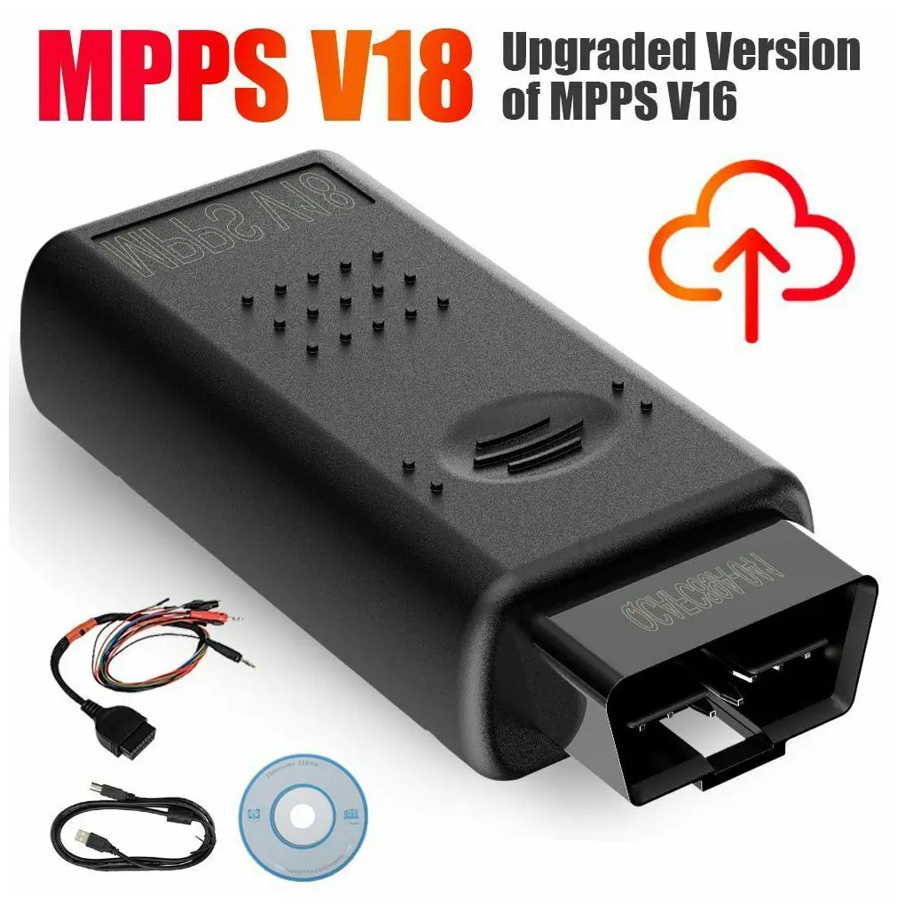 MPPS V18 ECU Flashing Chip Tuning Remapping Tool EEprom Read/Write Auto Detect Автомобильный диагностический
