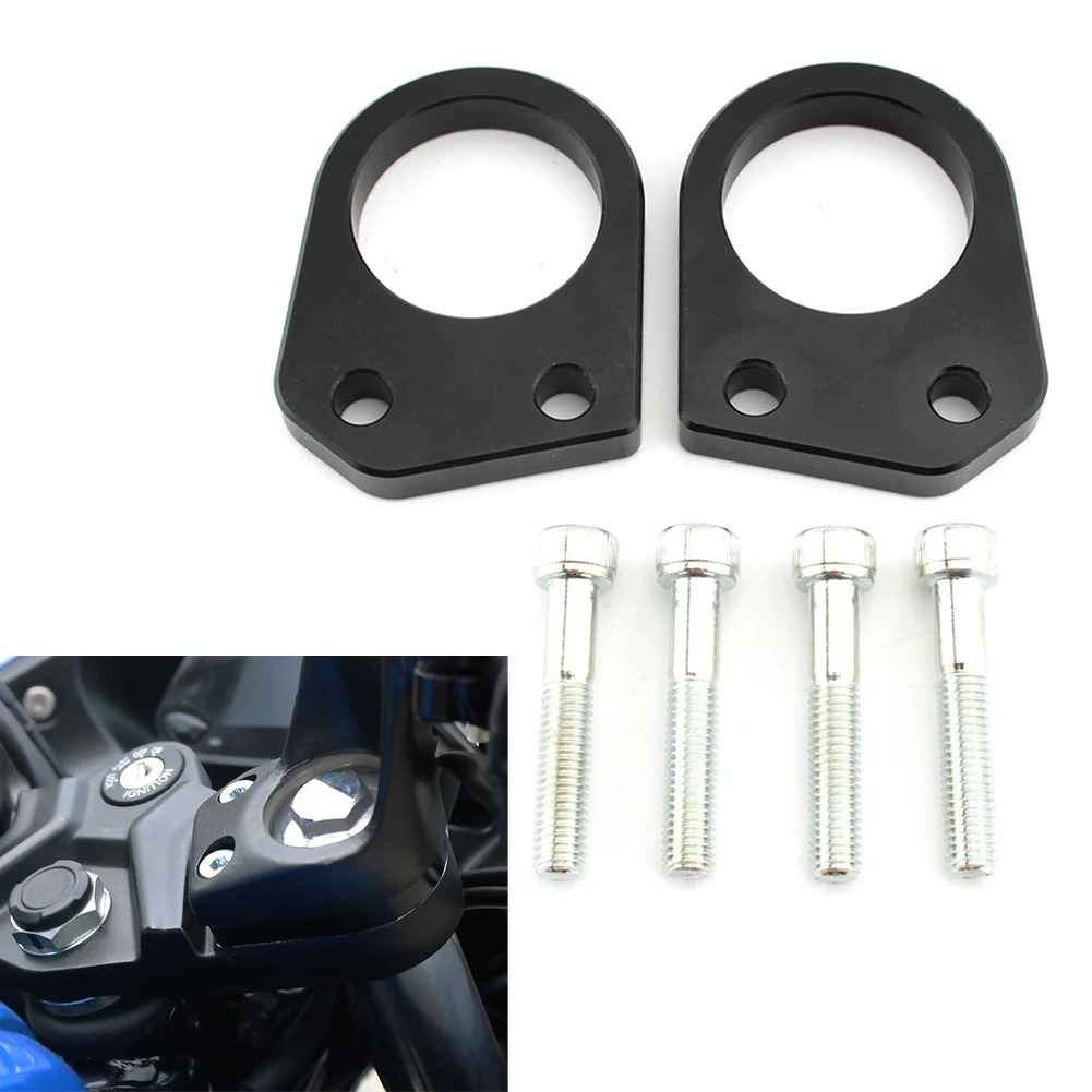 

Black Aluminum Motorcycle Handlebar Riser Spacer Mount Clamp For Suzuki GIXXER 250 SF